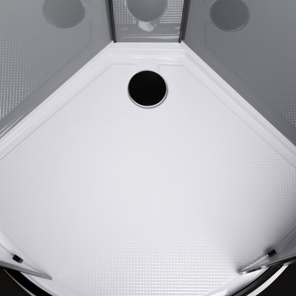 Novoterm Hydromasážní box NV-Orion 90x90 černý