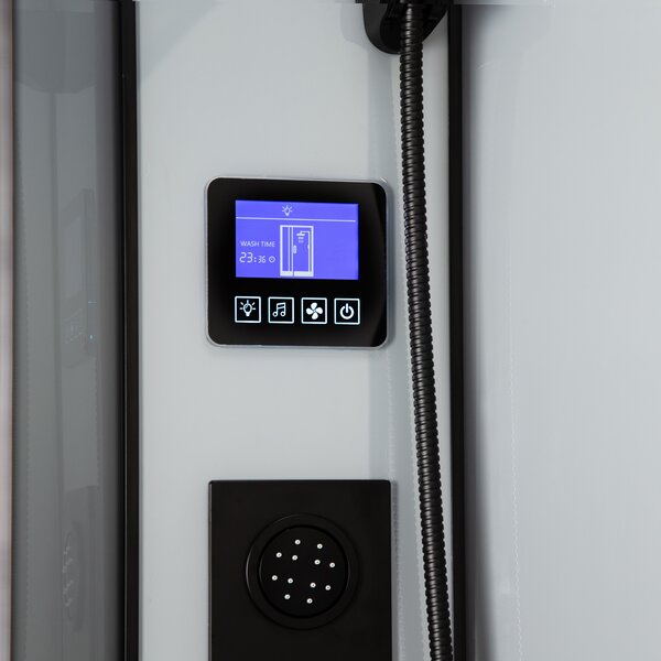 Novoterm Hydromasážní box NV-Orion 90x90 černý