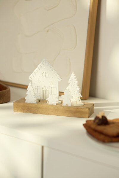 Vánoční svícen Gingerbread Village