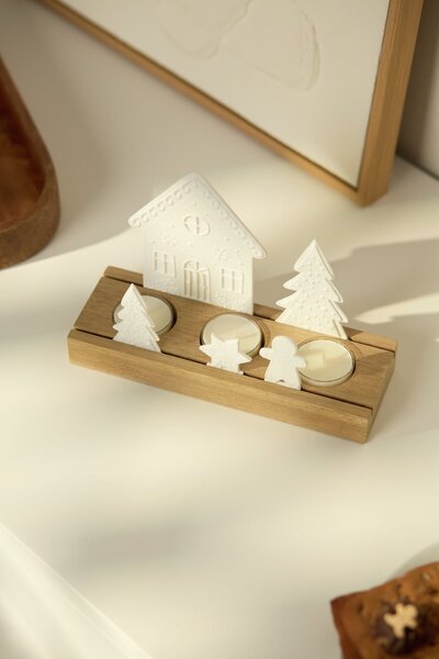 Vánoční svícen Gingerbread Village