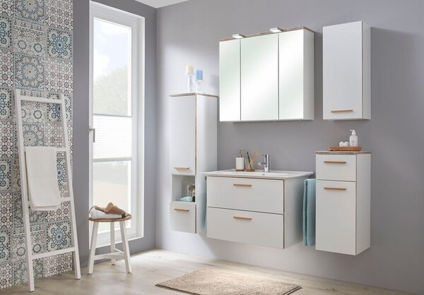Bílé keramické umyvadlo bez baterie 80x47 cm Set 931 - Pelipal