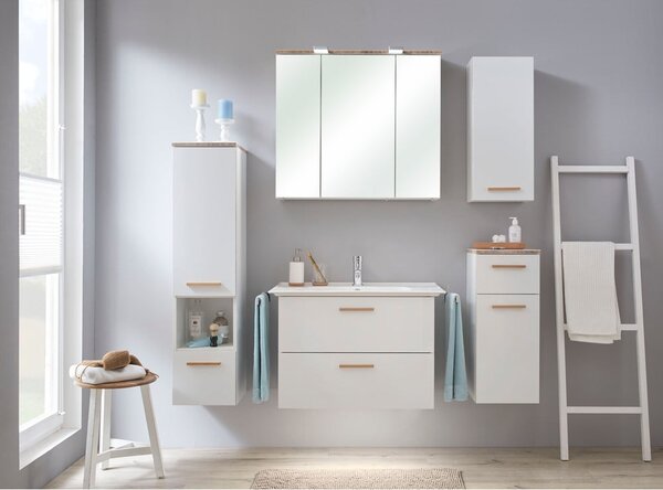 Bílé keramické umyvadlo bez baterie 80x47 cm Set 931 - Pelipal