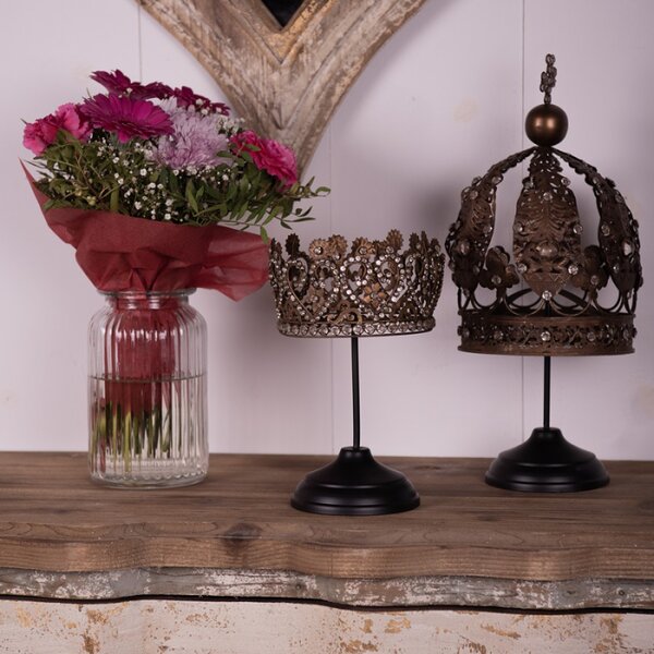 Dekorace Crown Brown 16x40 cm – 16x40 cm