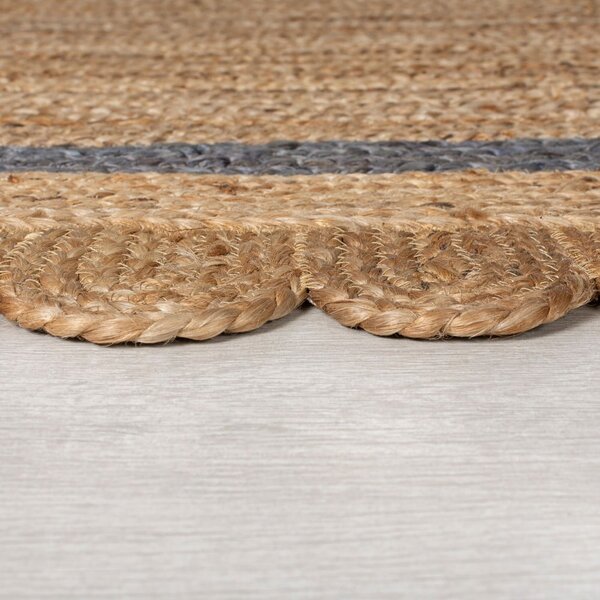 Šedý/v přírodní barvě ručně tkaný jutový běhoun 80x230 cm Grace Grey – Flair Rugs