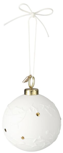 Porcelánová vánoční ozdoba Mistletoe Ø 6,2 cm