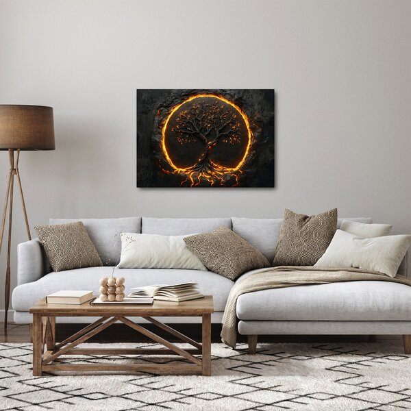 Obraz - Strom života v lávě II. (70x50 cm)