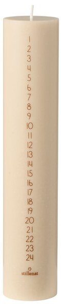 Adventní svíčka 1-24 Brown Numbers