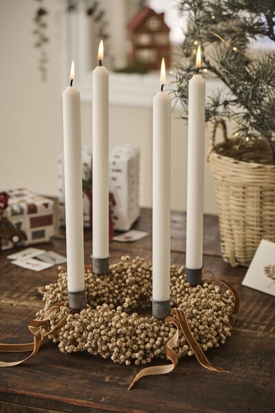 Adventní svíčky 1-4 White – set 4 ks