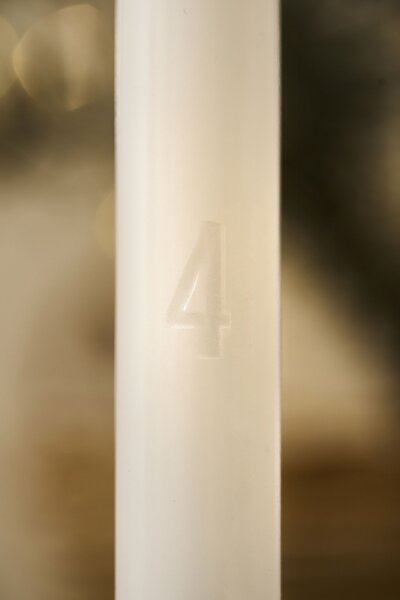Adventní svíčky 1-4 White – set 4 ks