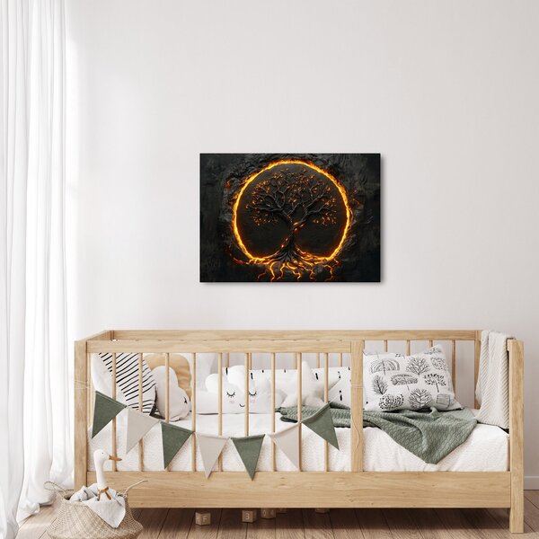 Obraz - Strom života v lávě II. (70x50 cm)