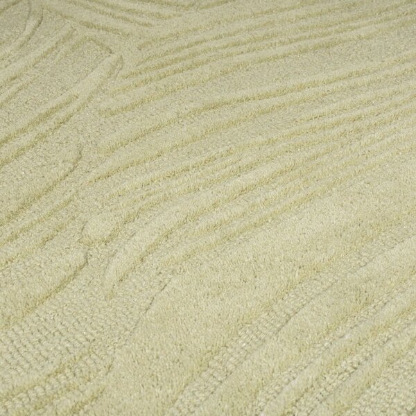 Zelený vlněný kulatý koberec ø 160 cm Lino Leaf – Flair Rugs