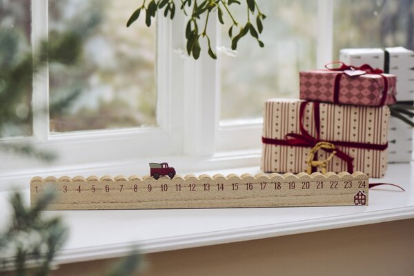 Adventní kalendář Truck and Christmas Tree 50 cm
