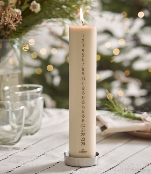 Adventní svíčka 1-24 Brown Numbers