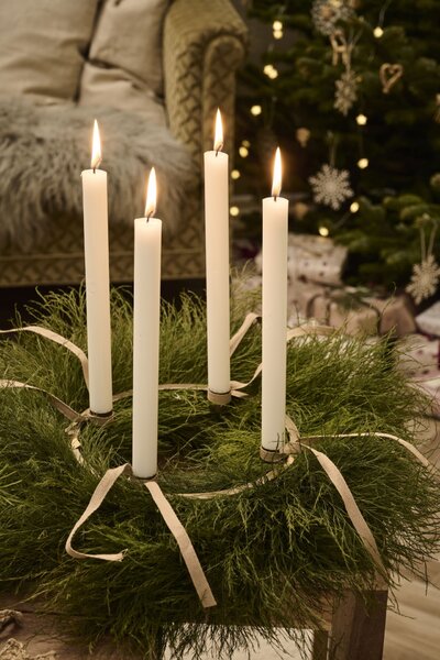 Adventní svíčky 1-4 White – set 4 ks