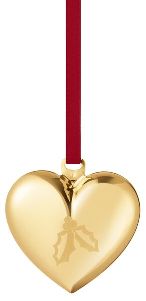 Pozlacená vánoční ozdoba Heart 2026 – sběratelská edice