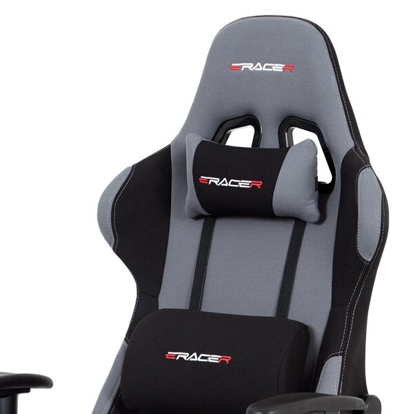 Herní křeslo E-racer IMPERIUM - šedá látka