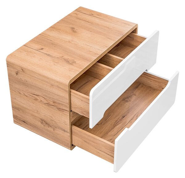 Comad Koupelnová skříňka pod umyvadlo Aruba White 80 dub craft/bílá