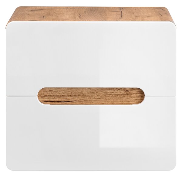 Comad Koupelnová skříňka pod umyvadlo Aruba White 60 dub craft/bílá