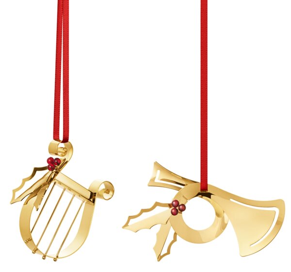 Vánoční ozdoba Harp / Horn Palladium 2026 – 2 ks