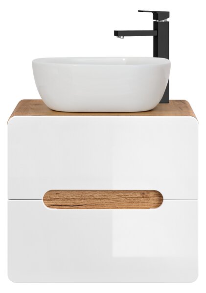Comad Koupelnová skříňka pod umyvadlo Aruba White 60 dub craft/bílá