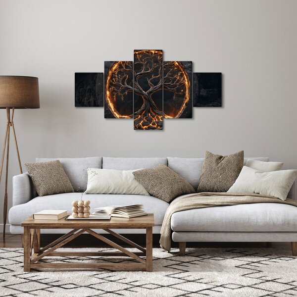Obraz - Strom života v lávě I. (125x70 cm)