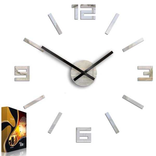 ModernClock 3D nalepovací hodiny Reden zrcadlové
