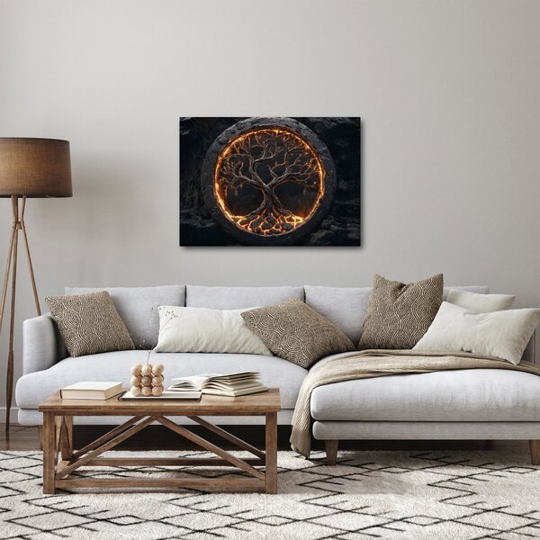 Obraz - Strom života v lávě I. (70x50 cm)