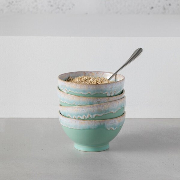 -25 % Dny MOMENTI– Sada čtyř tyrkysových misek COSTA NOVA LATTE BOWLS 15 cm