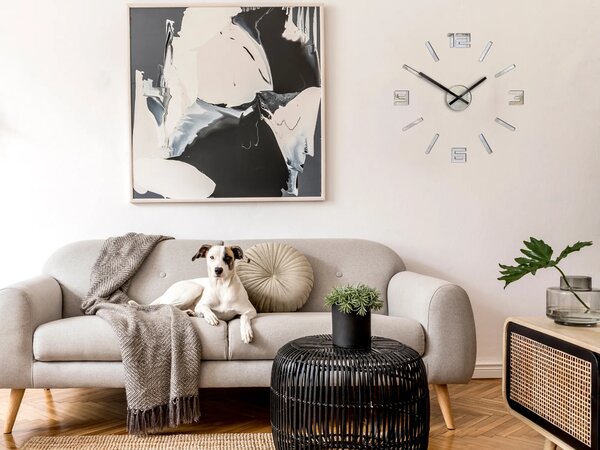 ModernClock 3D nalepovací hodiny Reden zrcadlové