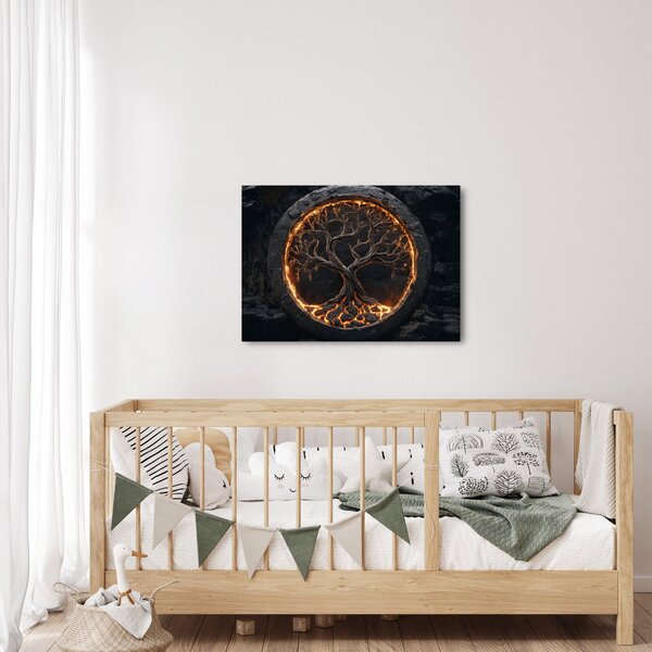 Obraz - Strom života v lávě I. (70x50 cm)