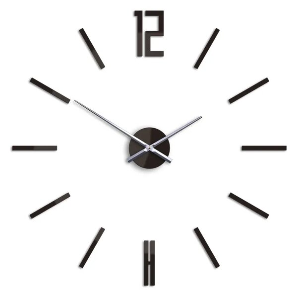 ModernClock 3D nalepovací hodiny Carlo wenge