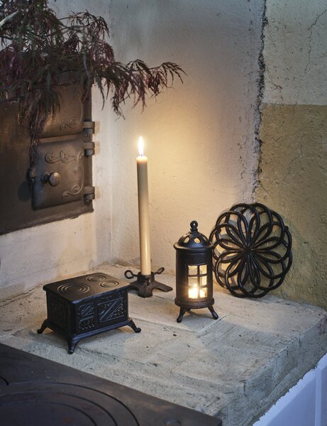 Kovový svícen na čajovou svíčku Stove Black
