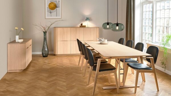 MALLI 240, Povrch Dub přírodní lakovaný, Rozšíření stolu Rozšiřující desky stolu-NE PBJ Designhouse
