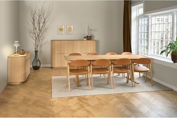 MALLI 240, Povrch Dub přírodní lakovaný, Rozšíření stolu Rozšiřující desky stolu-NE PBJ Designhouse