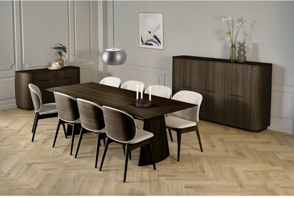 COLLUM 175, Povrch Dub přírodní lakovaný, Rozšíření stolu Rozšiřující desky stolu-NE PBJ Designhouse
