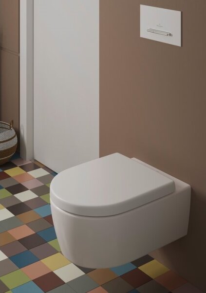Villeroy & Boch 9M77C101 - Záchodové prkénko SoftClose AVENTO bílá