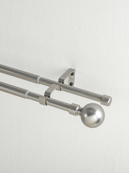 MK Lůžkoviny Garnýž dvouřadá Simone - broušený nikl 120 - 210 cm