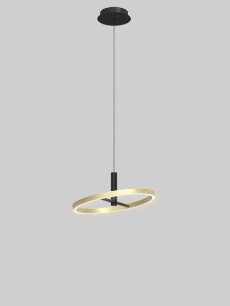 Wofi 6016-104L - LED Stmívatelný lustr na lanku BREST LED/19W/230V černá/zlatá