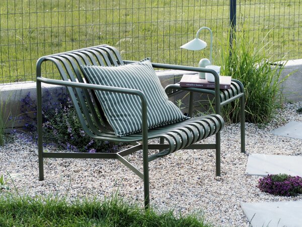 Venkovní polštář Terrazza Olive Bold Stripe 50 × 50 cm