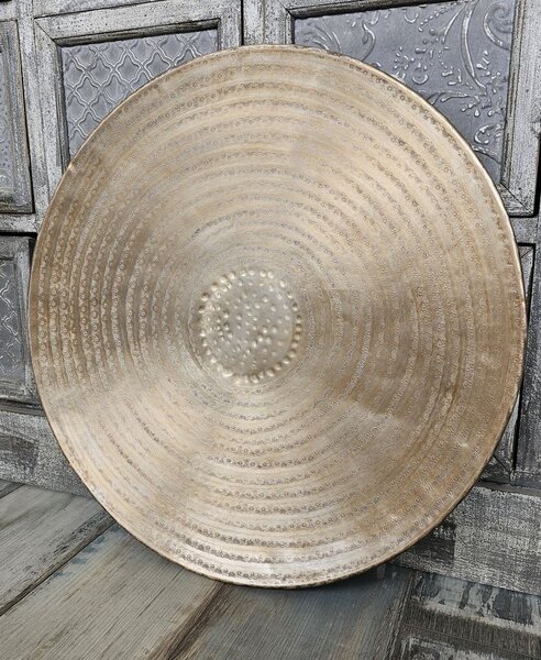Zlatý antik kovový podnos Larre antique - Ø 57*5 cm - Light & Living