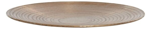 Zlatý antik kovový podnos Larre antique - Ø 57*5 cm - Light & Living