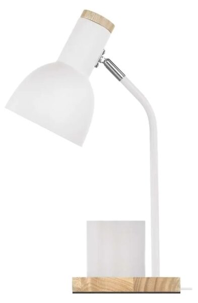 Stolní lampa POPPY 1xE27/25W/230V bílá