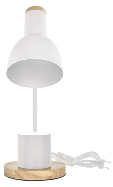 Stolní lampa POPPY 1xE27/25W/230V bílá