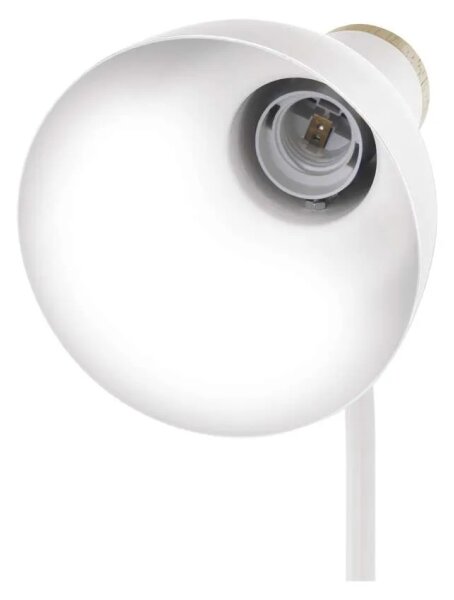 Stolní lampa POPPY 1xE27/25W/230V bílá