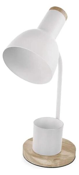 Stolní lampa POPPY 1xE27/25W/230V bílá