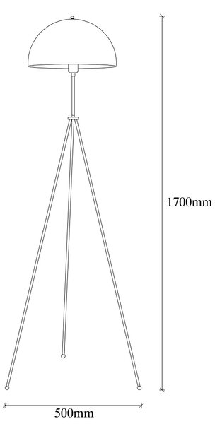 ASIR Stojací lampa CAN zlatá černá