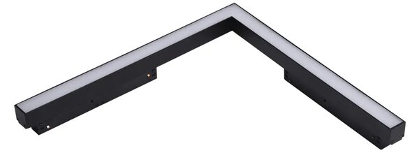 Alfa Saga Track Magnetic 2Line Corner A 24W CCT stmívatelné černá