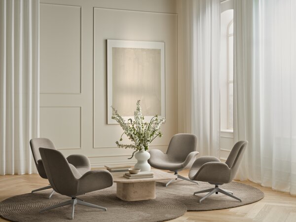 Seed, Čalounění Nantes light grey, Podnož Šedá Bolia