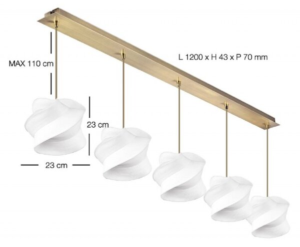 Zippoo, Barva rozety bronz td lamps