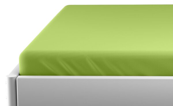 Jersey prostěradlo do dětské postýlky zelené 60 x 120 cm